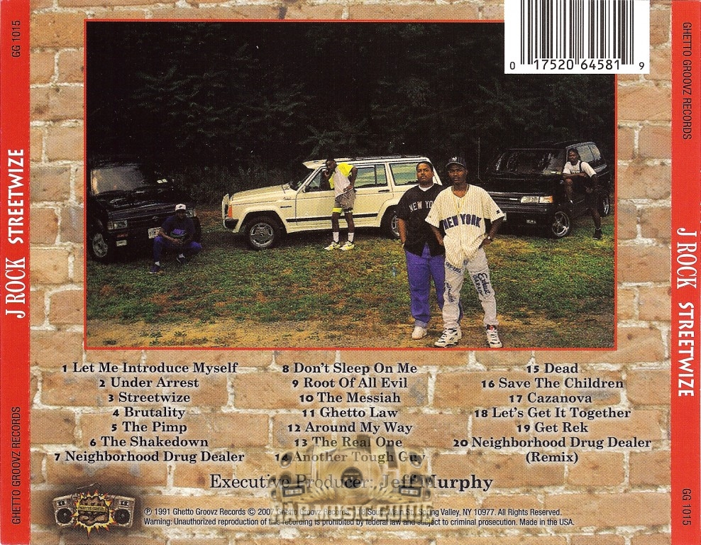 J Rock - Streetwize: 1st Press. CD | Rap Music Guide